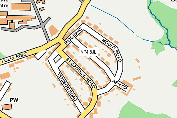 NP4 8JL map - OS OpenMap – Local (Ordnance Survey) NP4 8JL map - OS OpenMap – Local (Ordnance Survey)