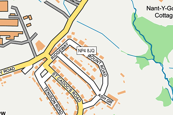 NP4 8JQ map - OS OpenMap – Local (Ordnance Survey) NP4 8JQ map - OS OpenMap – Local (Ordnance Survey)