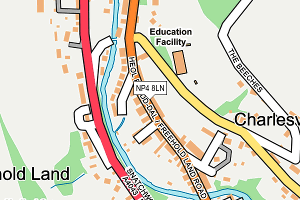 NP4 8LN map - OS OpenMap – Local (Ordnance Survey) NP4 8LN map - OS OpenMap – Local (Ordnance Survey)