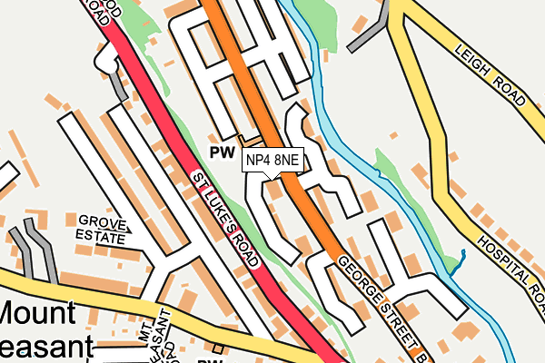 NP4 8NE map - OS OpenMap – Local (Ordnance Survey) NP4 8NE map - OS OpenMap – Local (Ordnance Survey)
