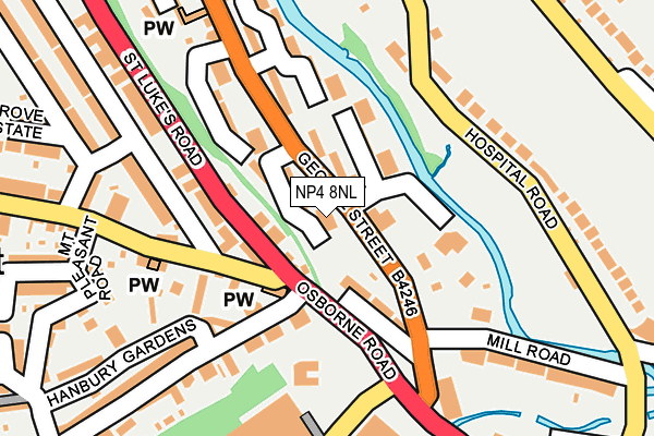 NP4 8NL map - OS OpenMap – Local (Ordnance Survey) NP4 8NL map - OS OpenMap – Local (Ordnance Survey)