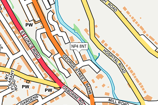 NP4 8NT map - OS OpenMap – Local (Ordnance Survey) NP4 8NT map - OS OpenMap – Local (Ordnance Survey)
