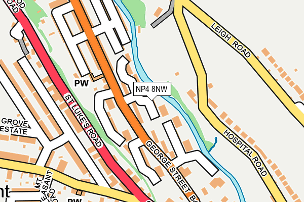 NP4 8NW map - OS OpenMap – Local (Ordnance Survey) NP4 8NW map - OS OpenMap – Local (Ordnance Survey)