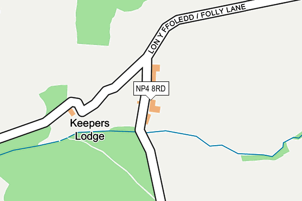 NP4 8RD map - OS OpenMap – Local (Ordnance Survey)