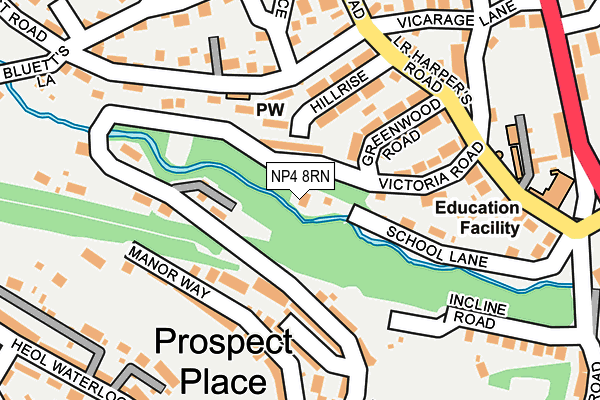NP4 8RN map - OS OpenMap – Local (Ordnance Survey) NP4 8RN map - OS OpenMap – Local (Ordnance Survey)