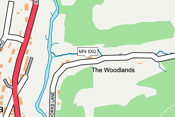 NP4 8XQ map - OS OpenMap – Local (Ordnance Survey) NP4 8XQ map - OS OpenMap – Local (Ordnance Survey)