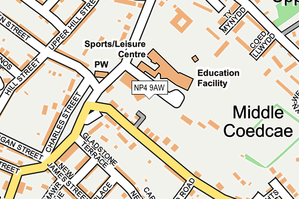 NP4 9AW map - OS OpenMap – Local (Ordnance Survey) NP4 9AW map - OS OpenMap – Local (Ordnance Survey)