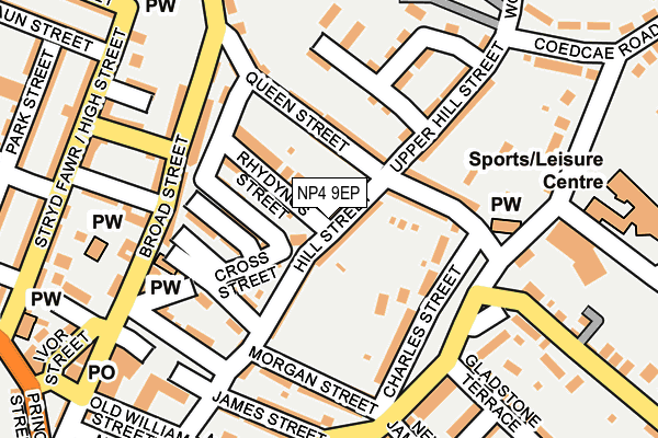 NP4 9EP map - OS OpenMap – Local (Ordnance Survey)