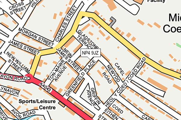NP4 9JZ map - OS OpenMap – Local (Ordnance Survey) NP4 9JZ map - OS OpenMap – Local (Ordnance Survey)