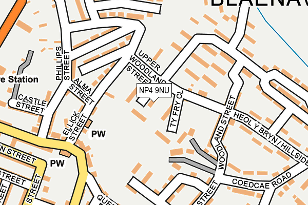 NP4 9NU map - OS OpenMap – Local (Ordnance Survey) NP4 9NU map - OS OpenMap – Local (Ordnance Survey)