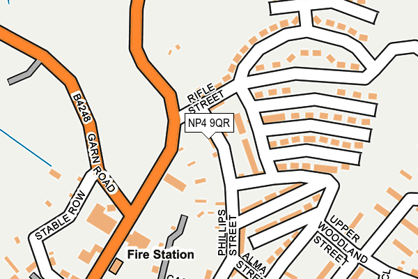 NP4 9QR map - OS OpenMap – Local (Ordnance Survey) NP4 9QR map - OS OpenMap – Local (Ordnance Survey)