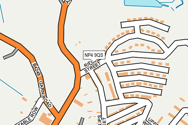 NP4 9QS map - OS OpenMap – Local (Ordnance Survey) NP4 9QS map - OS OpenMap – Local (Ordnance Survey)