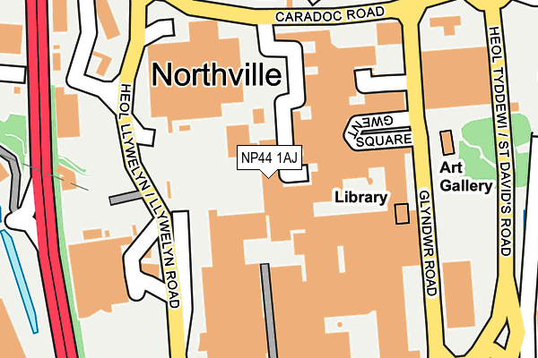 NP44 1AJ map - OS OpenMap – Local (Ordnance Survey) NP44 1AJ map - OS OpenMap – Local (Ordnance Survey)