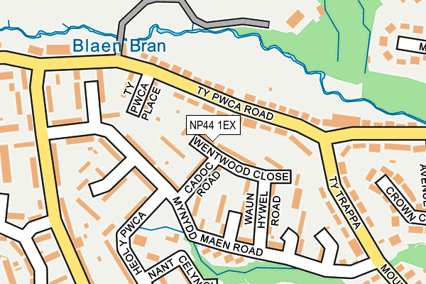 NP44 1EX map - OS OpenMap – Local (Ordnance Survey) NP44 1EX map - OS OpenMap – Local (Ordnance Survey)
