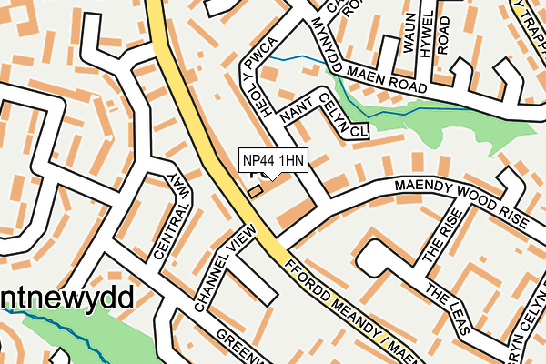 NP44 1HN map - OS OpenMap – Local (Ordnance Survey) NP44 1HN map - OS OpenMap – Local (Ordnance Survey)