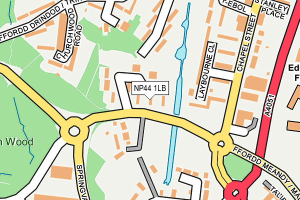 NP44 1LB map - OS OpenMap – Local (Ordnance Survey) NP44 1LB map - OS OpenMap – Local (Ordnance Survey)