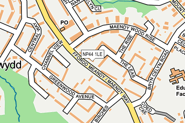 NP44 1LE map - OS OpenMap – Local (Ordnance Survey) NP44 1LE map - OS OpenMap – Local (Ordnance Survey)