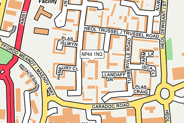 NP44 1NQ map - OS OpenMap – Local (Ordnance Survey) NP44 1NQ map - OS OpenMap – Local (Ordnance Survey)