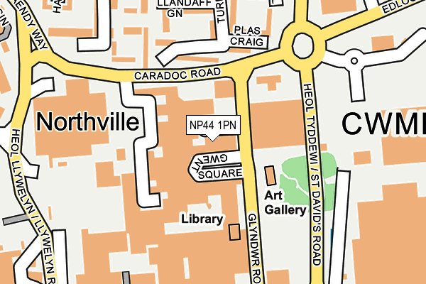 NP44 1PN map - OS OpenMap – Local (Ordnance Survey) NP44 1PN map - OS OpenMap – Local (Ordnance Survey)