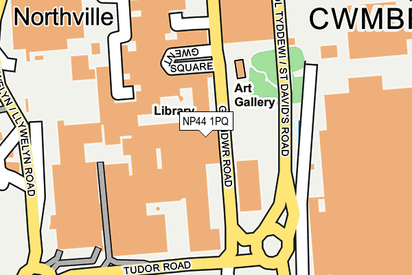 NP44 1PQ map - OS OpenMap – Local (Ordnance Survey) NP44 1PQ map - OS OpenMap – Local (Ordnance Survey)