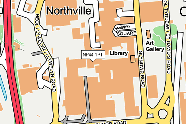 NP44 1PT map - OS OpenMap – Local (Ordnance Survey) NP44 1PT map - OS OpenMap – Local (Ordnance Survey)