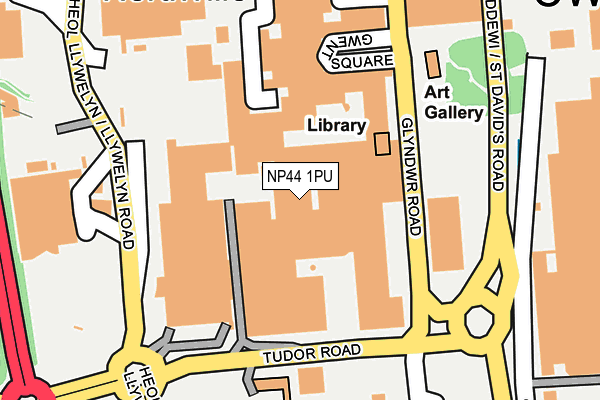 NP44 1PU map - OS OpenMap – Local (Ordnance Survey) NP44 1PU map - OS OpenMap – Local (Ordnance Survey)
