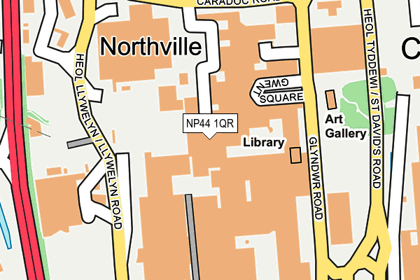 NP44 1QR map - OS OpenMap – Local (Ordnance Survey) NP44 1QR map - OS OpenMap – Local (Ordnance Survey)