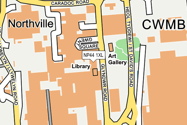 NP44 1XL map - OS OpenMap – Local (Ordnance Survey) NP44 1XL map - OS OpenMap – Local (Ordnance Survey)