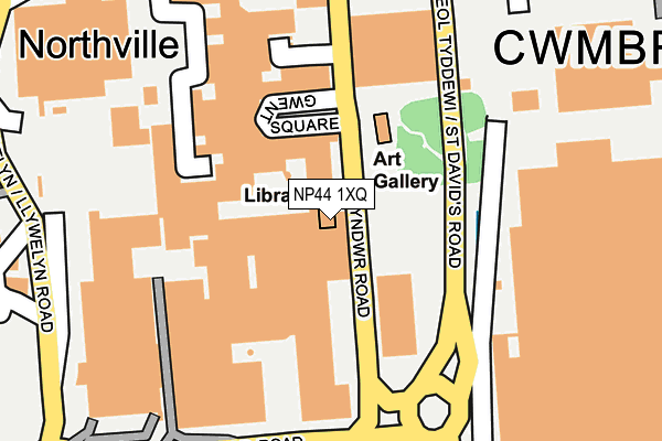 NP44 1XQ map - OS OpenMap – Local (Ordnance Survey) NP44 1XQ map - OS OpenMap – Local (Ordnance Survey)