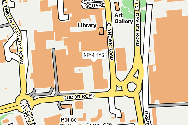 NP44 1YS map - OS OpenMap – Local (Ordnance Survey) NP44 1YS map - OS OpenMap – Local (Ordnance Survey)