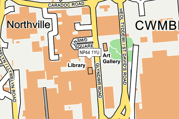 NP44 1YU map - OS OpenMap – Local (Ordnance Survey) NP44 1YU map - OS OpenMap – Local (Ordnance Survey)