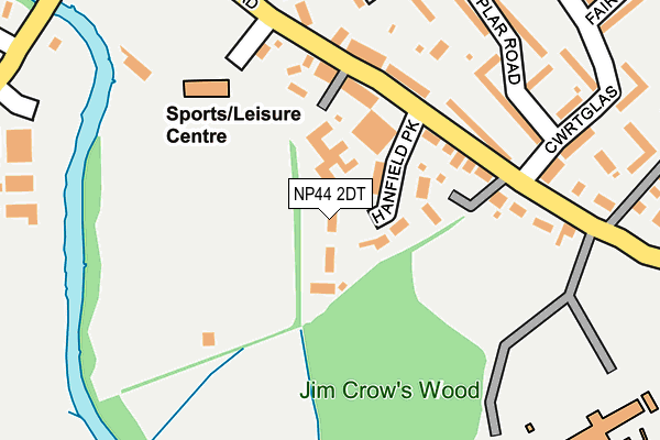 NP44 2DT map - OS OpenMap – Local (Ordnance Survey) NP44 2DT map - OS OpenMap – Local (Ordnance Survey)