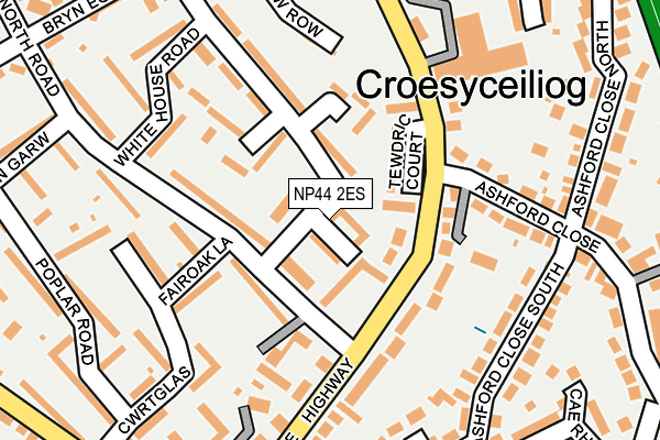 NP44 2ES map - OS OpenMap – Local (Ordnance Survey) NP44 2ES map - OS OpenMap – Local (Ordnance Survey)