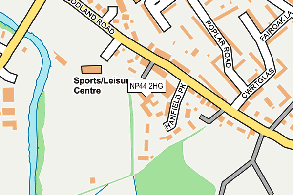 NP44 2HG map - OS OpenMap – Local (Ordnance Survey) NP44 2HG map - OS OpenMap – Local (Ordnance Survey)