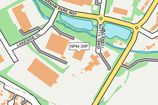 NP44 3HP map - OS OpenMap – Local (Ordnance Survey) NP44 3HP map - OS OpenMap – Local (Ordnance Survey)