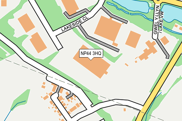 NP44 3HQ map - OS OpenMap – Local (Ordnance Survey) NP44 3HQ map - OS OpenMap – Local (Ordnance Survey)