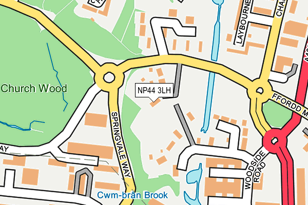 NP44 3LH map - OS OpenMap – Local (Ordnance Survey) NP44 3LH map - OS OpenMap – Local (Ordnance Survey)