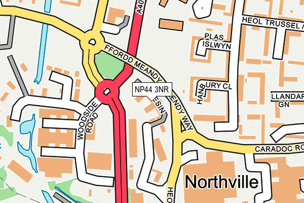 NP44 3NR map - OS OpenMap – Local (Ordnance Survey) NP44 3NR map - OS OpenMap – Local (Ordnance Survey)