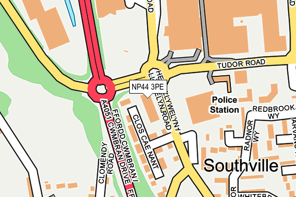 NP44 3PE map - OS OpenMap – Local (Ordnance Survey) NP44 3PE map - OS OpenMap – Local (Ordnance Survey)
