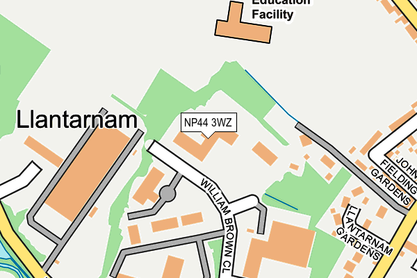 NP44 3WZ map - OS OpenMap – Local (Ordnance Survey) NP44 3WZ map - OS OpenMap – Local (Ordnance Survey)