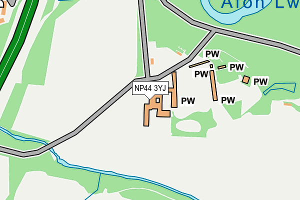 NP44 3YJ map - OS OpenMap – Local (Ordnance Survey) NP44 3YJ map - OS OpenMap – Local (Ordnance Survey)