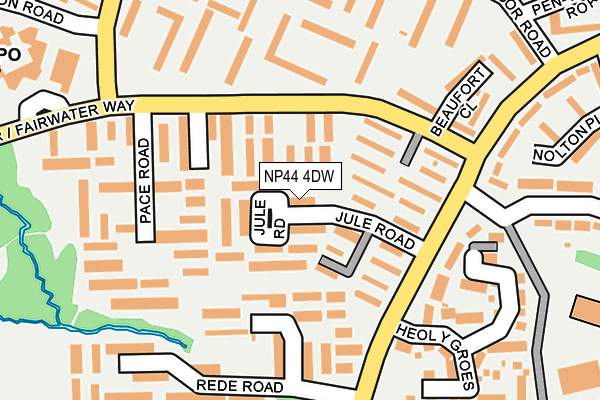 NP44 4DW map - OS OpenMap – Local (Ordnance Survey) NP44 4DW map - OS OpenMap – Local (Ordnance Survey)