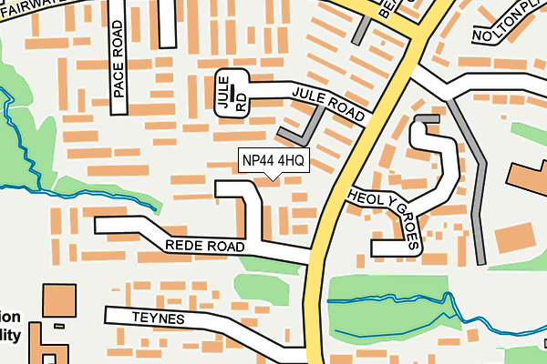 NP44 4HQ map - OS OpenMap – Local (Ordnance Survey) NP44 4HQ map - OS OpenMap – Local (Ordnance Survey)