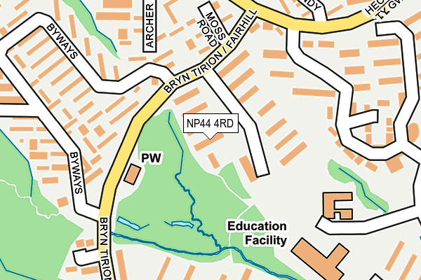 NP44 4RD map - OS OpenMap – Local (Ordnance Survey) NP44 4RD map - OS OpenMap – Local (Ordnance Survey)