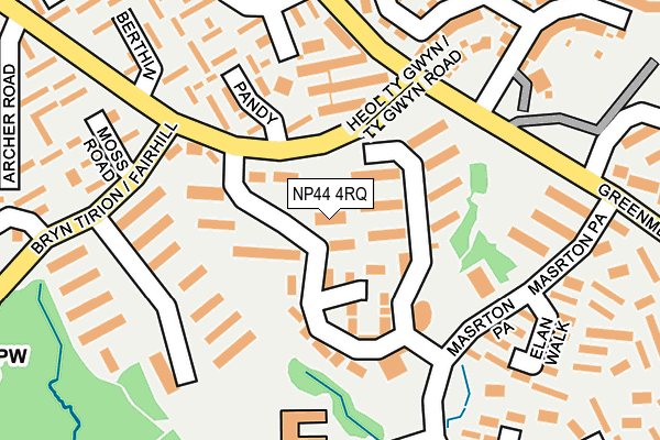 NP44 4RQ map - OS OpenMap – Local (Ordnance Survey) NP44 4RQ map - OS OpenMap – Local (Ordnance Survey)