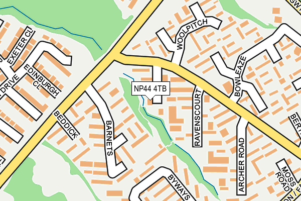 NP44 4TB map - OS OpenMap – Local (Ordnance Survey) NP44 4TB map - OS OpenMap – Local (Ordnance Survey)