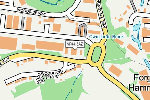 NP44 5AZ map - OS OpenMap – Local (Ordnance Survey) NP44 5AZ map - OS OpenMap – Local (Ordnance Survey)