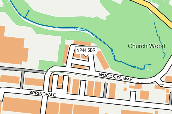 NP44 5BR map - OS OpenMap – Local (Ordnance Survey) NP44 5BR map - OS OpenMap – Local (Ordnance Survey)