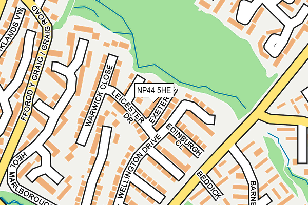 NP44 5HE map - OS OpenMap – Local (Ordnance Survey) NP44 5HE map - OS OpenMap – Local (Ordnance Survey)