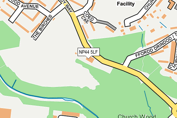 NP44 5LF map - OS OpenMap – Local (Ordnance Survey) NP44 5LF map - OS OpenMap – Local (Ordnance Survey)
